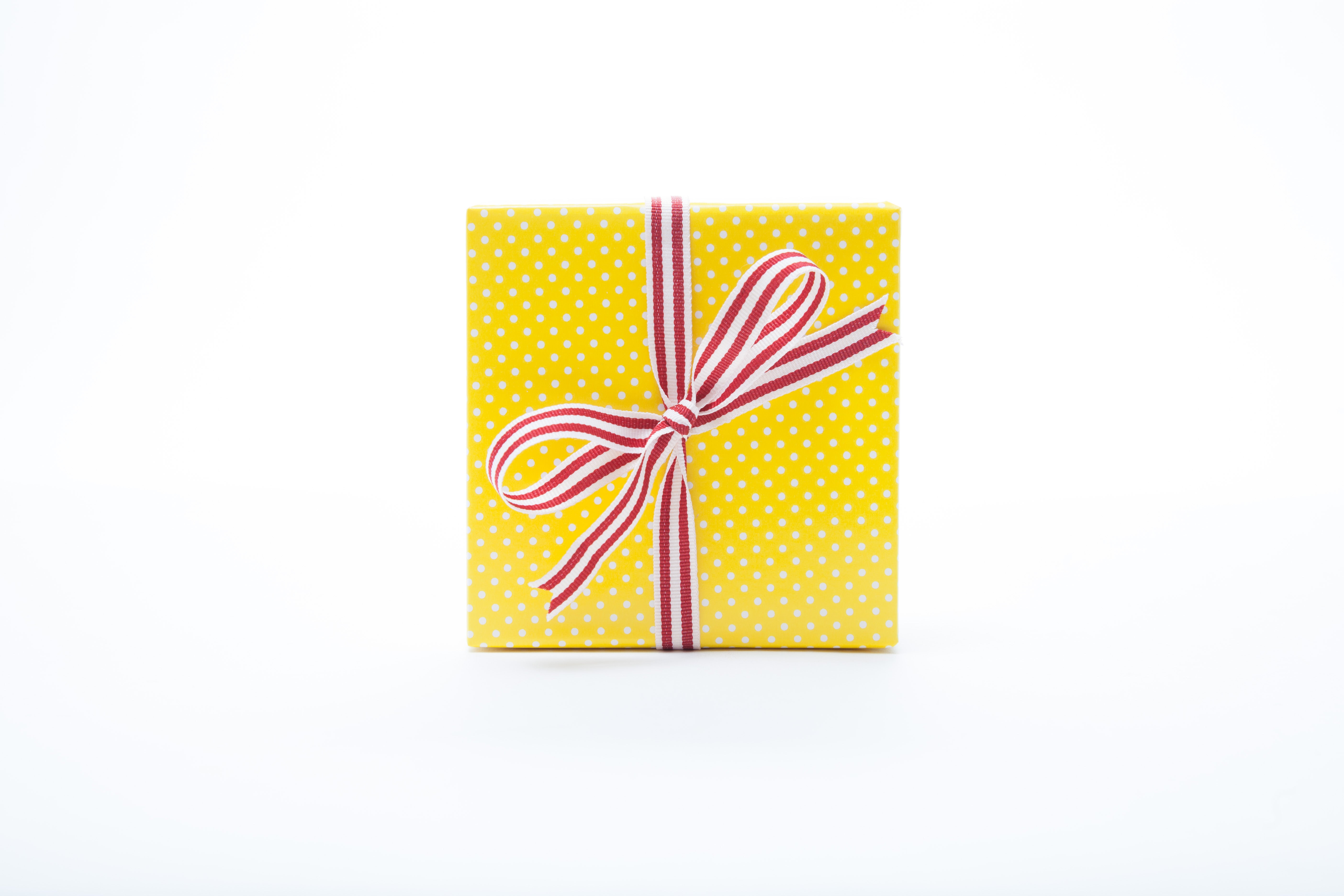 Teenie Weenie Yellow White Polka Dot Vintage Paper